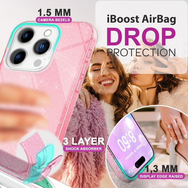 Produktbild Nalia Glitzer Hybrid Hülle (Apple iPhone 16 Pro)