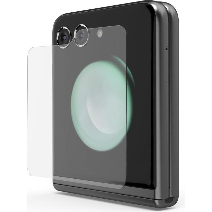 Hama Schutzglas CP Z Flip 6 tr (1 Stück, Samsung Galaxy Z Flip6), Smartphone Schutzfolie, Transparent