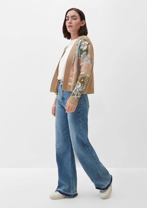 Produktbild s.Oliver Strickjacke Strickjacke mit Allovermuster (32)