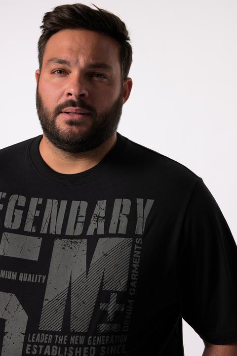 Actual product image Men+ T-Shirt, Halbarm, Bauchfit, Brustprint (4XL)
