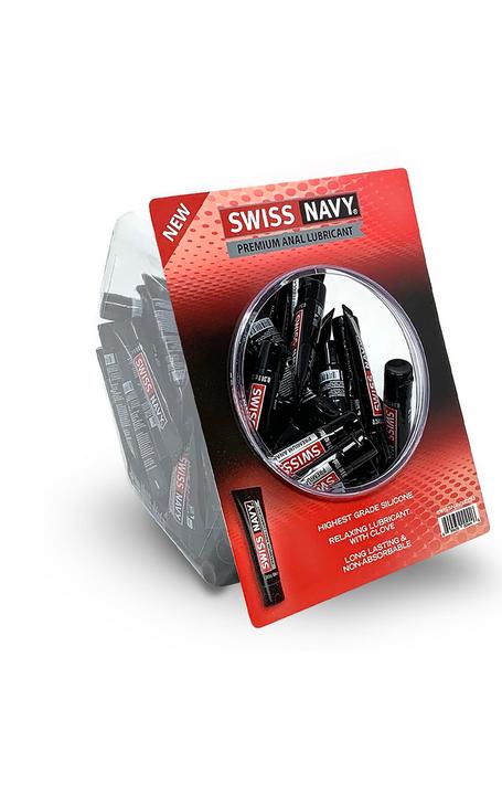 Actual product image Swiss Navy Silicone Based Anal Lubricant 10ml Fishbowl 50 pieces (10 ml)