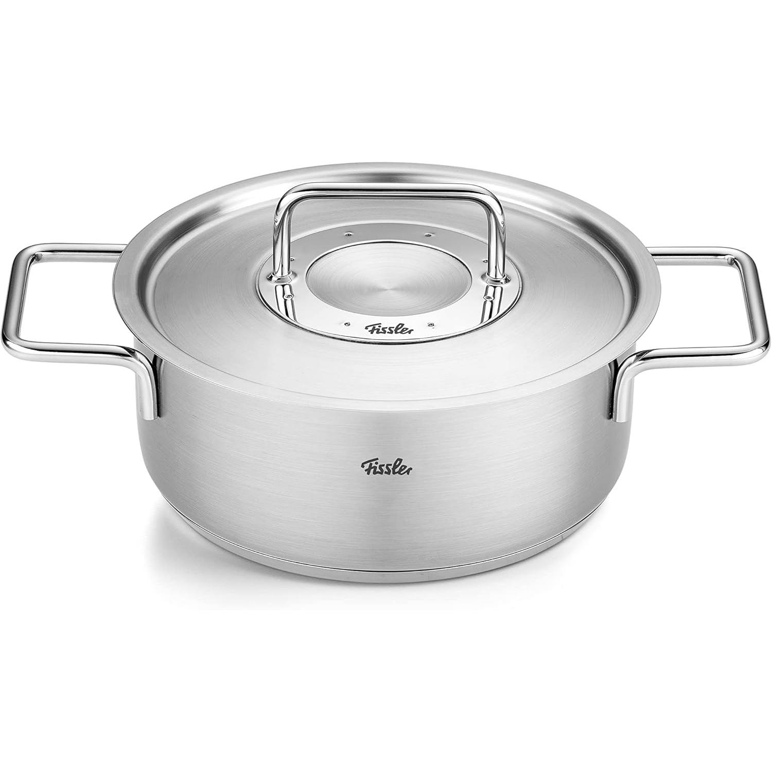 Fissler Argento Pentola Per Friggere Da 24 Cm, Padella + Pentola,