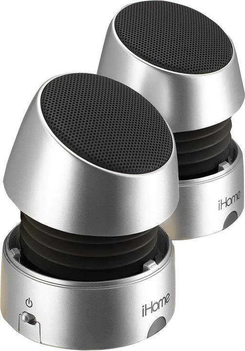 iHome iHM79 Stereo Mini-Lautsprecher (45 h, Akkubetrieb, Stromversorgung über USB)