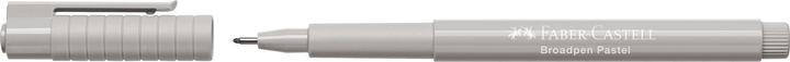 Productafbeelding Faber-Castell Fineliner Broadpen 1554 0,8 mm, pastelgrijs (Lichtgrijs, 1 x)