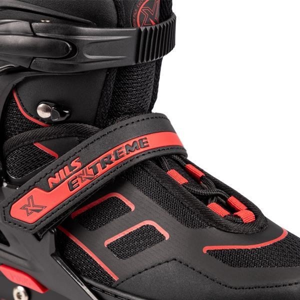 Actual product image Nils Inline skates Extreme NA14174 black-red - PU76 mm/82A (M 35-38) (37)