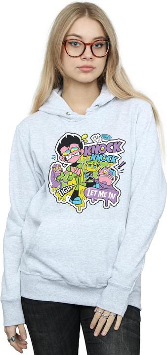 Immagine prodotto Teen Titans Go Knock Knock Felpa con Cappuccio Donna (XXL)