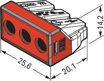 Image du produit Wago Borne de boîte