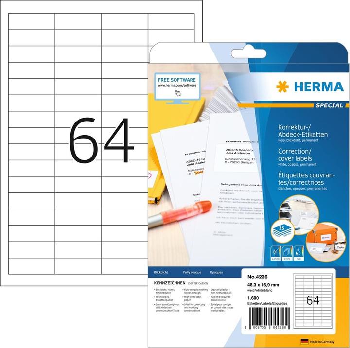 Immagine prodotto HERMA Etichette rimovibili A4