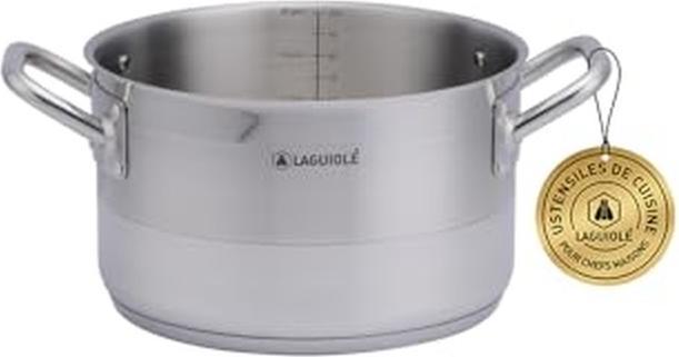 Laguiole Cooking pot 28 x 17 cm stainless steel (28 cm, Casserole, Acier inoxydable)