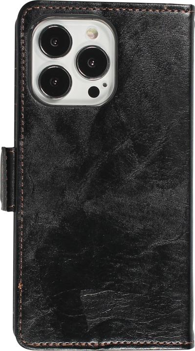 Produktbild PhoneLook Leder Tasche Flip Wallet mit Akzentstreifen & Kartenhalter (Apple iPhone 16e)