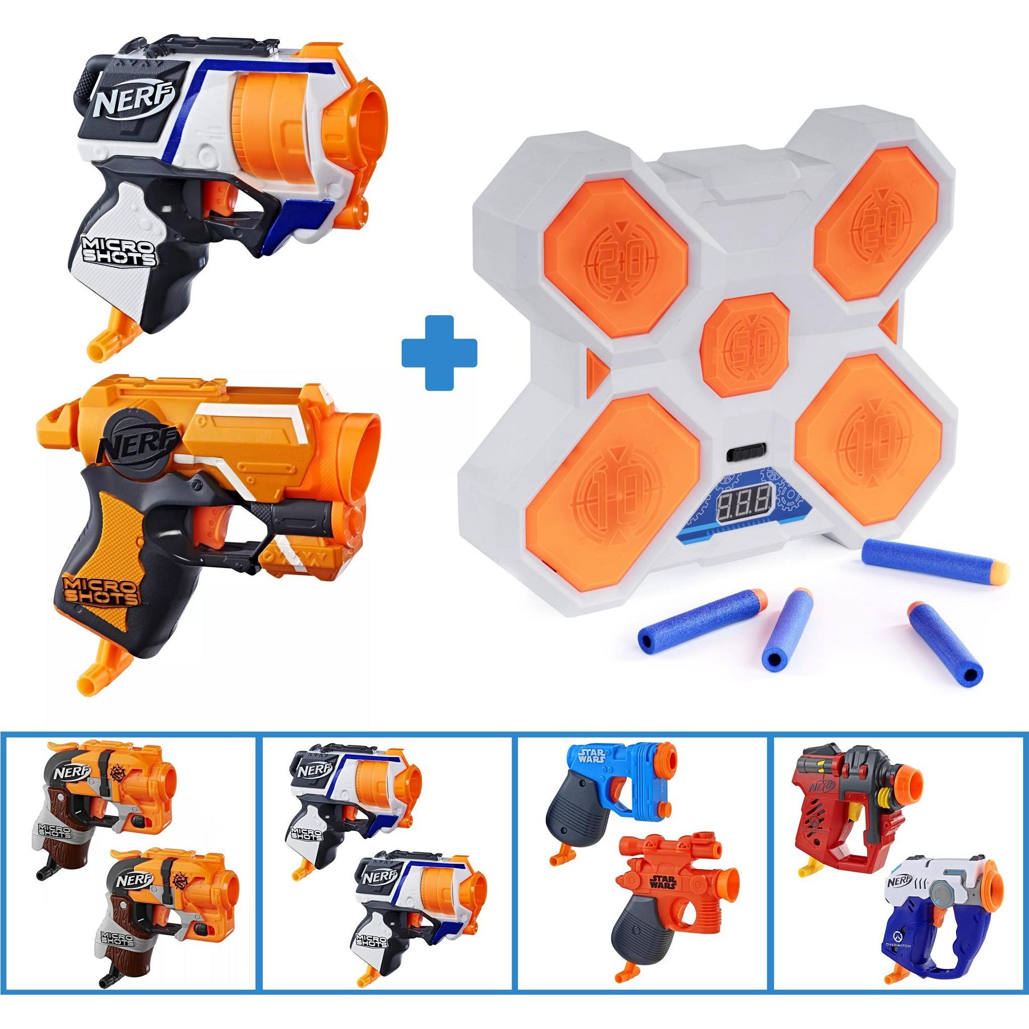 Nerf Double MicroShot Pack mit Zielscheibe