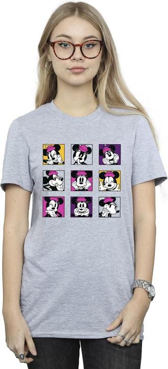 Immagine prodotto Disney Minnie Mouse Squares Maglietta Ampia Donna (L)