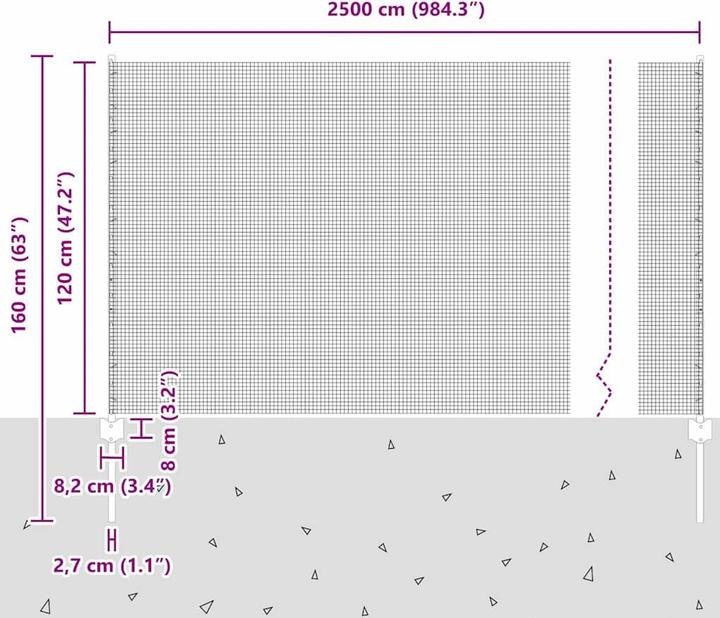 Produktbild vidaXL Aussenbarriere
