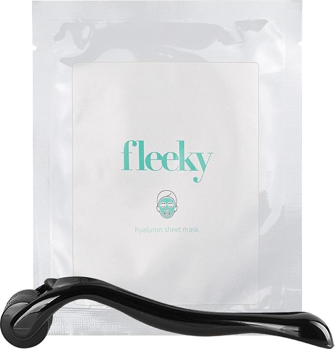 Actual product image Fleeky Hyaluron Sheet Mask with 540 Needle Dermaroller