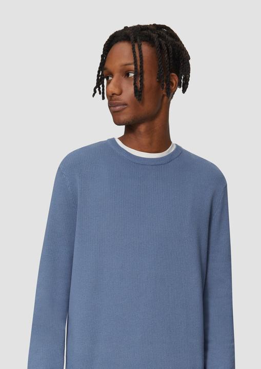 Produktbild s.Oliver Strickpullover Strickpullover mit Rippstruktur (XL)