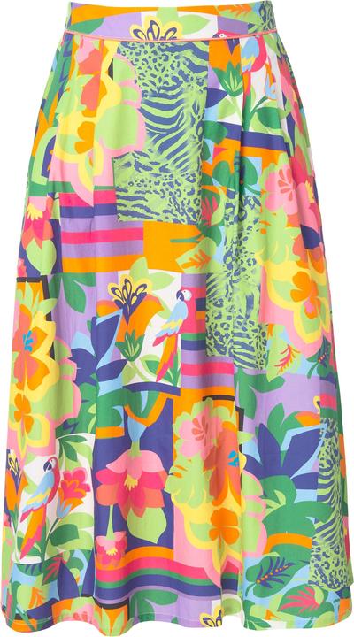 Produktbild Ulla Popken Rock, Patchdruck, Komfortbund, Taschen (56)
