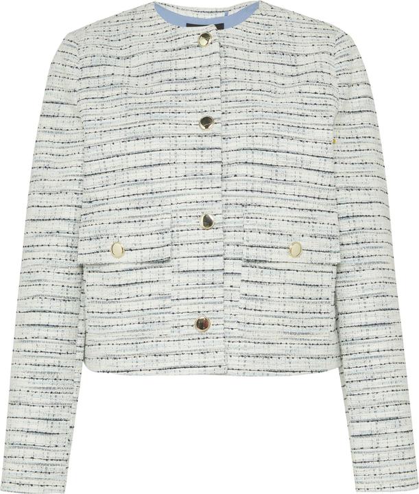 S.Oliver Indoor-Blazer Gefütterte Bouclé-Jacke mit Zierknöpfen