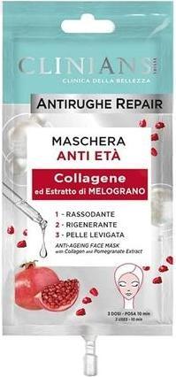Produktbild Skin Republic Clinians Anti-Aging Collagen and Pomegranate Extract Regenerating Face Mask 15ml (15 ml)