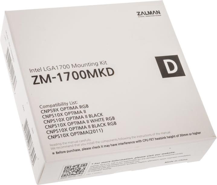 Immagine prodotto Zalman ZM-1700MKD Kit di montaggio Intel LGA 1700