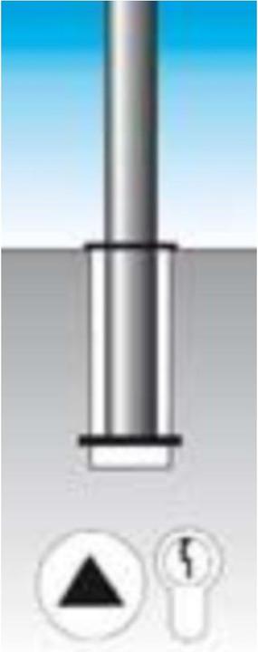 Actual product image kaiserkraft Stainless steel barrier post