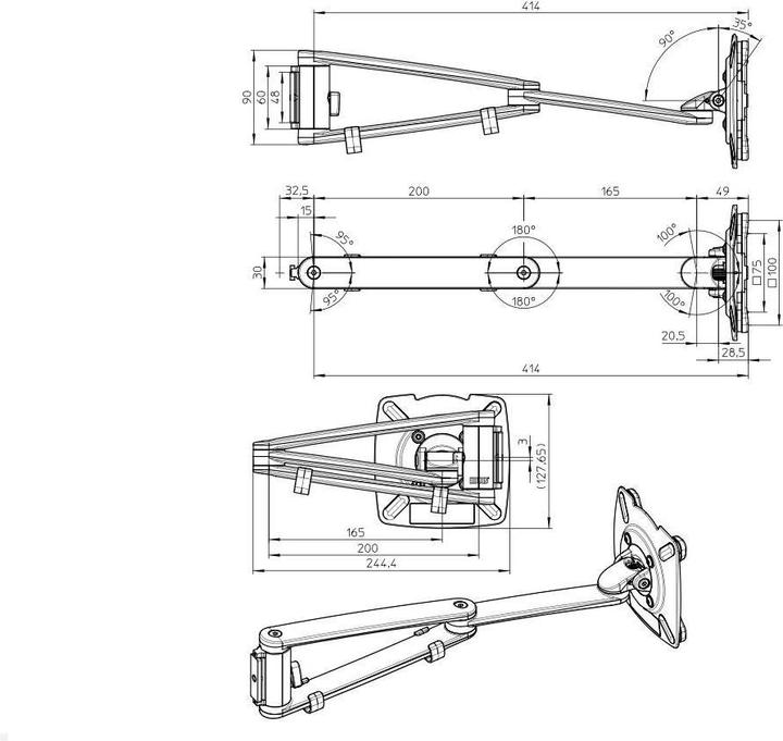 Produktbild Novus My Arm 2.0 (Tisch, 5 kg)