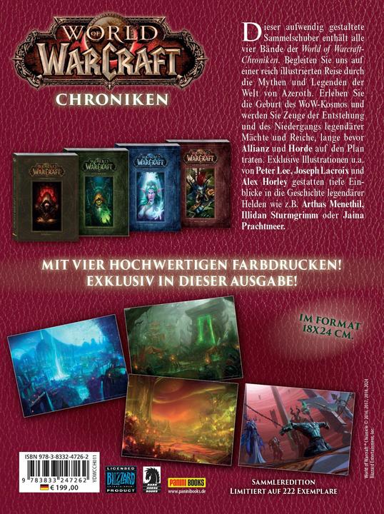 Actual product image Panini World of Warcraft: Chroniken Schuber 1 - 4 (DE)