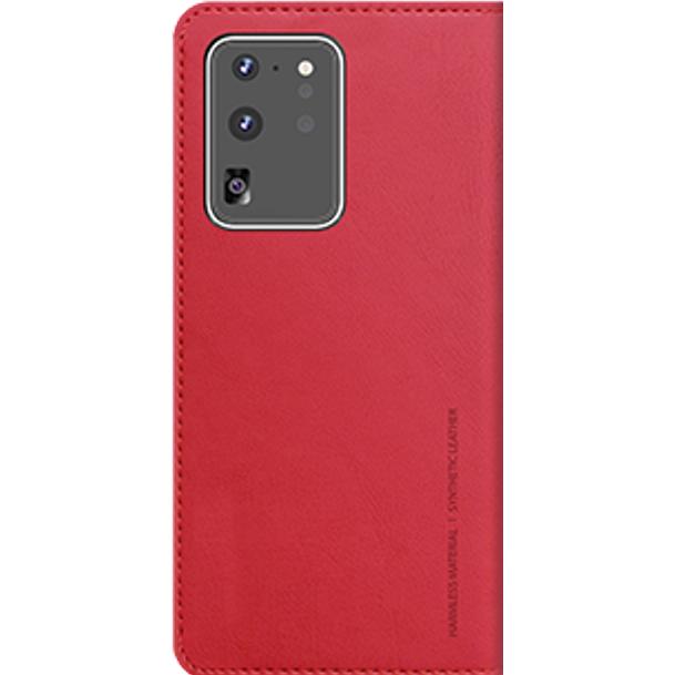 Thumbnail - Araree Mustang Diary Series Leder Hülle (Samsung Galaxy S20 Ultra), Smartphone Hülle, Rot