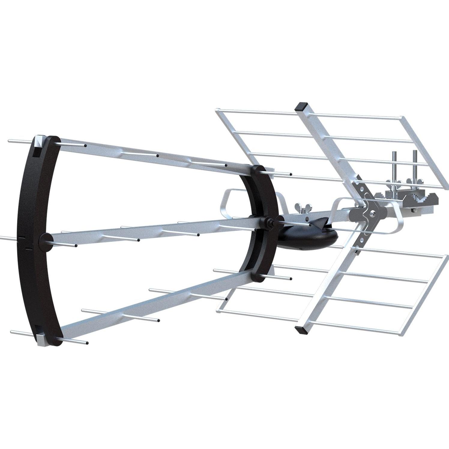 Strong SRTANT200 Auáenantenne UHF 18-20dB (Flachantenne, 18 dB, DVB-T / -T2), SAT Spiegel + SAT Antennen, Schwarz, Silbe...