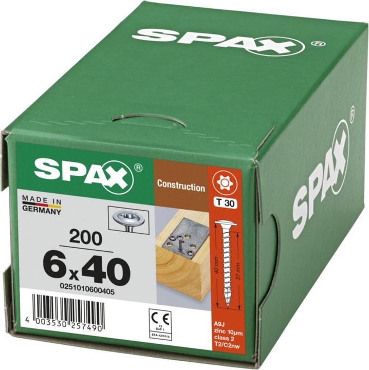 Produktbild Spax Tellerkopf T-Star Plus (200 Schrauben pro Stück)
