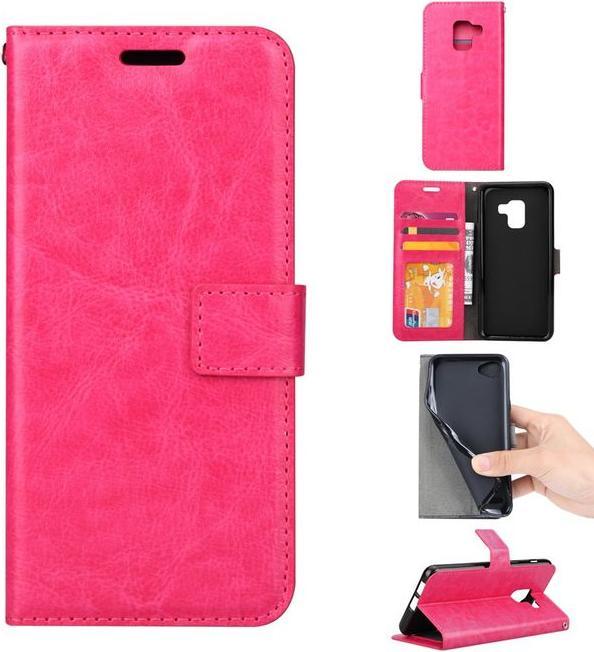 Actual product image MU Classic Crazy Horse Leather Bookcover Case (Samsung Galaxy A8 (2018))