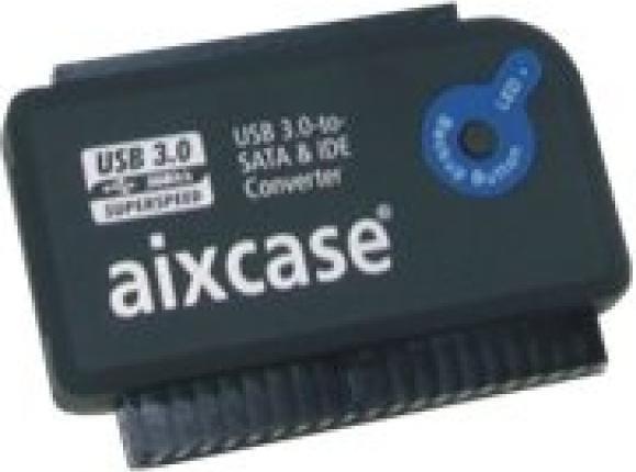 Aixcase Multifunctional USB 3.0-to-SATA & IDE Converter for /2nd/3rd/5th SATA & IDE Devices with OTB