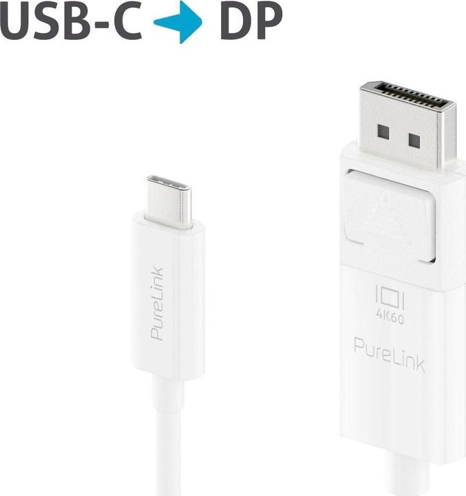 Produktbild Purelink Kabel IS2220-015 USB Type-C - DisplayPort, 1.5 m, Weiss (1.50 m)