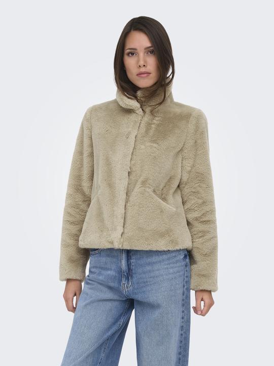 Actual product image Only High closed jacket Faux fur jacket (M)