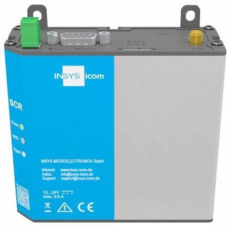 Actual product image Insys icom SCR-L200, LTE mobile router, VPN 2xEthernet 10/100BT 1xRS232