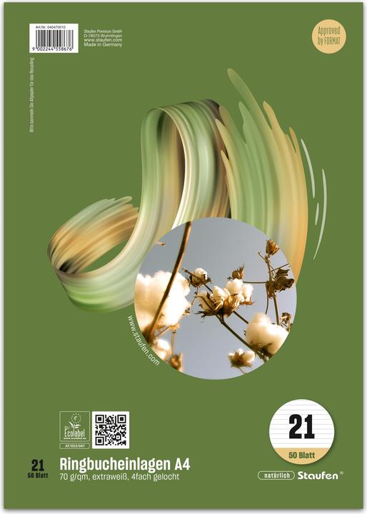 Actual product image Ursus Ring binder insert