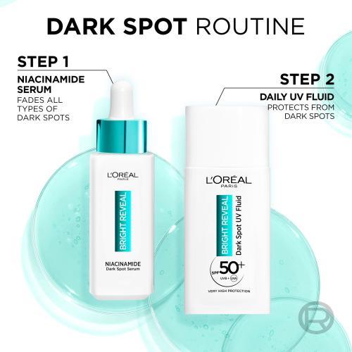 Actual product image L'Oréal Paris Bright Reveal Dark Spot UV Fluid (Suntan cream, SPF 50)