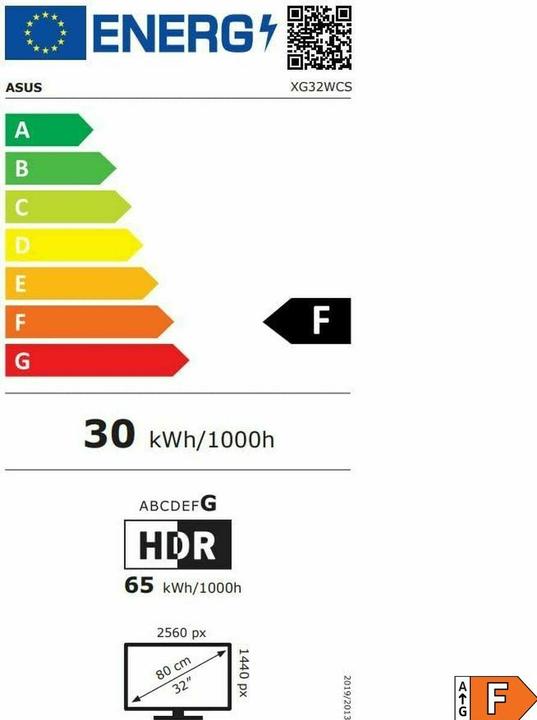 Label énergétique ASUS ROG Strix XG32WCS (31.50")