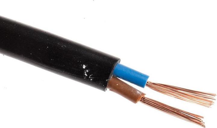 Produktbild RS PRO H03VVH2-F 2192Y 2Core 0.75mm Black Cable (100 m)