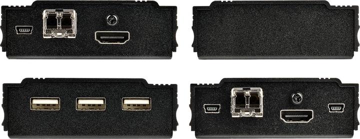 Produktbild StarTech HDMI LWL Extender - HDMI Video & USB Remote KVM Switch/Console Extender - bis zu (MultiMode) - MMF