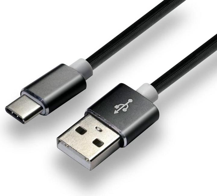 Produktbild Everactive USB-C Kabel 1m - Schwarz Silikon Schnellladeunterstützung 3A - CBS-1CB (1 m, USB 2.0)