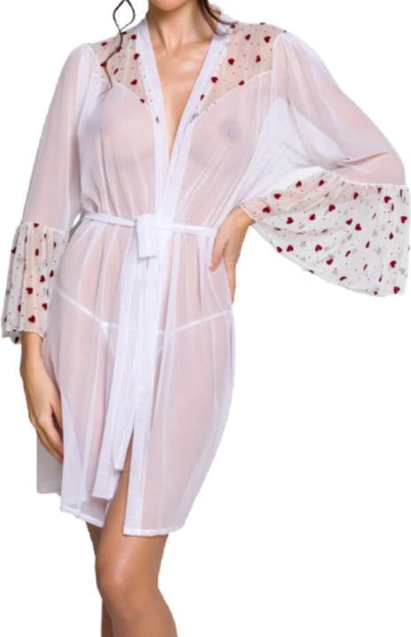 Image du produit Passion Manteau transparent avec des coeurs (S, M)