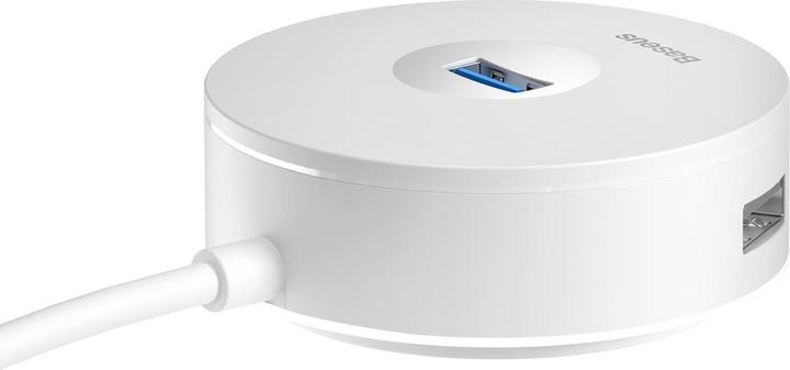 Actual product image Baseus Hub 4in1 USB to 3.0+ 3x 2.0 15cm white (USB-A, 4 ports)