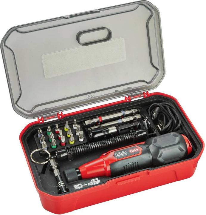 Productafbeelding 4K5 Gereedschap PDS 5-Set elektrische schroevendraaier maat (schroevendraaier) 1/4 (Gleuf, Phillipps kruissleuf (PH), Inbus, Kruisvormig PZ, T-profiel)