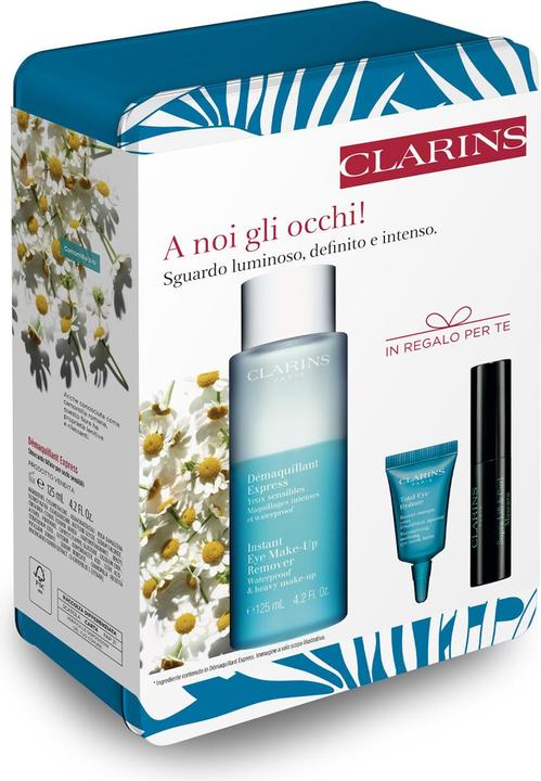 Image du produit Clarins Set (Démaquillant Instantané Pour Les Yeux 125ml+ Total Eye Hydrate 3ml + Mascara 3ml) (Set maquillage)