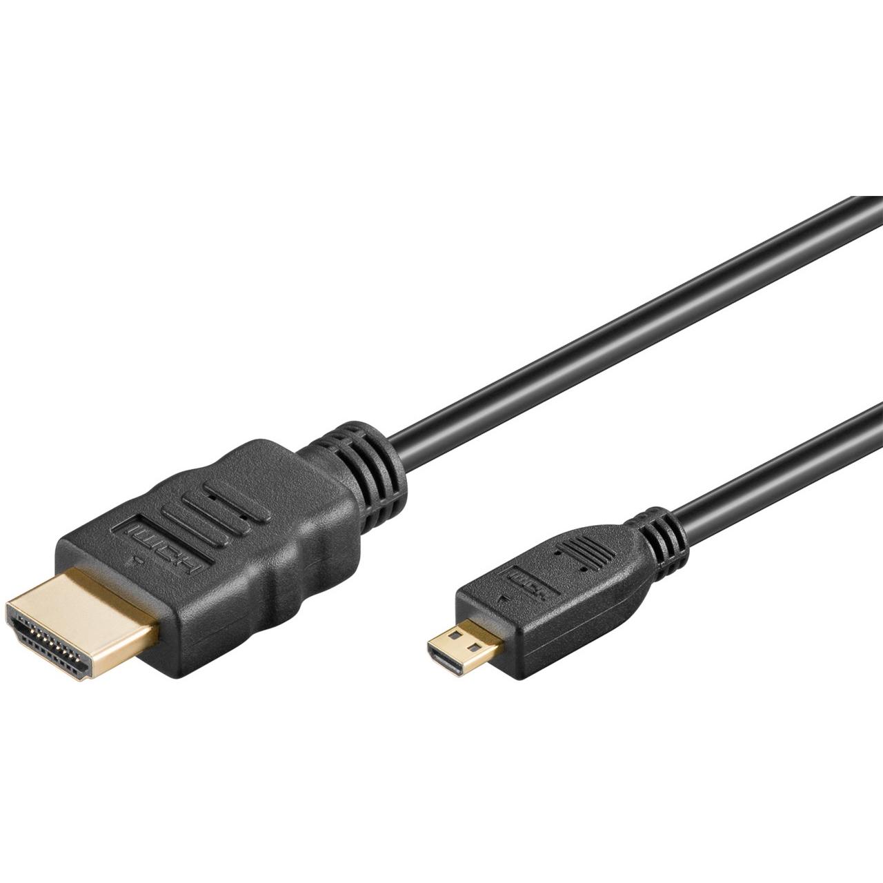 Goobay Ultra High-Speed HDMI-Kabel auf Micro-HDMI 8K @ 60 Hz (3 m, HDMI), Video Kabel