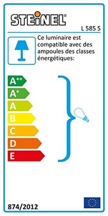 Energie-Label Steinel Aussenwandleuchte mit Bewegung (E27, IP44)