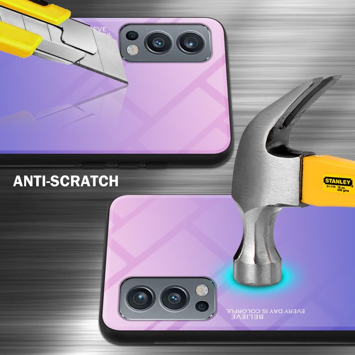 Actual product image Cadorabo TPU 2 colors glass envelope (OnePlus Nord 2 5G)