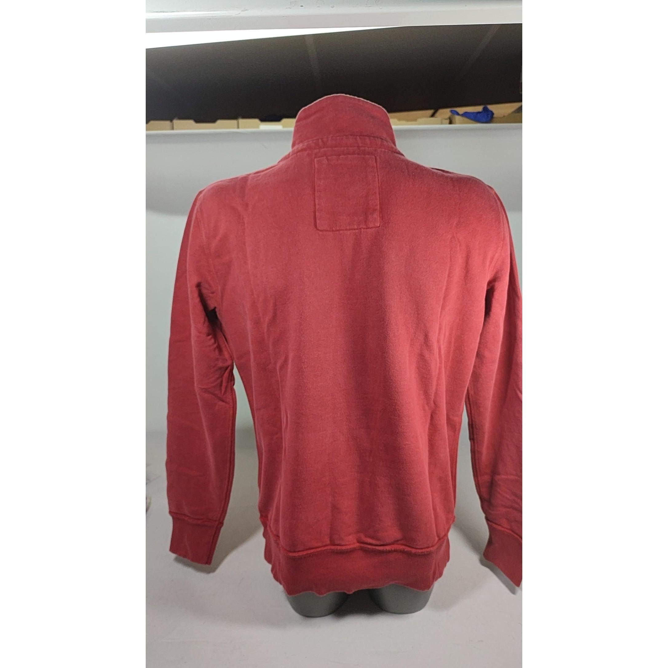 Thumbnail - Superdry, Herren, Pullover, Vintage Athletic Sweatshirt mit halblangem Reissverschluss, Rot, (S)