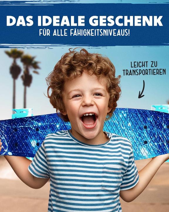Immagine prodotto Deleven Skateboard mit LED Rollen und Skate Tool