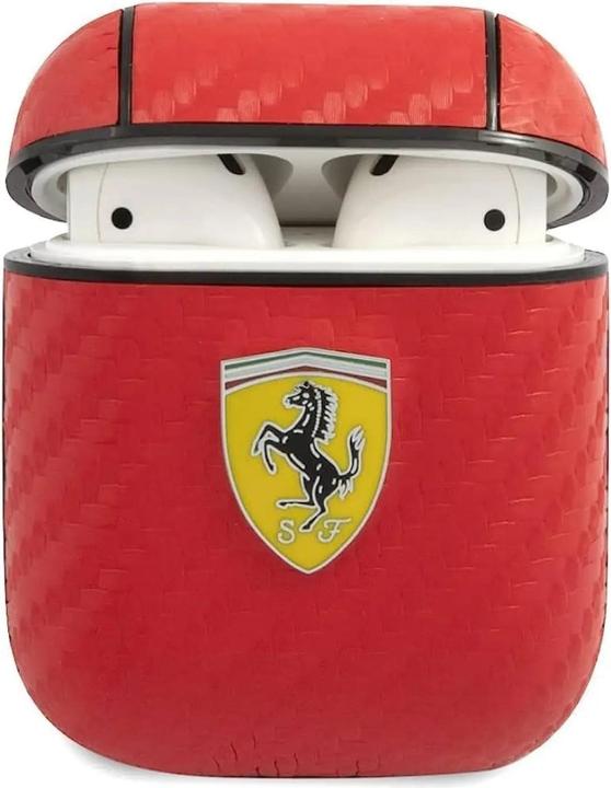 Actual product image Ferrari FESA3CARE AirPods 3 cover czerwony/red On Track PU Carbon